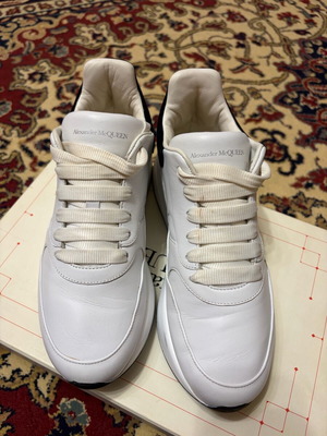 Alexander McQueen athletic shoes like new, white, size 38.5