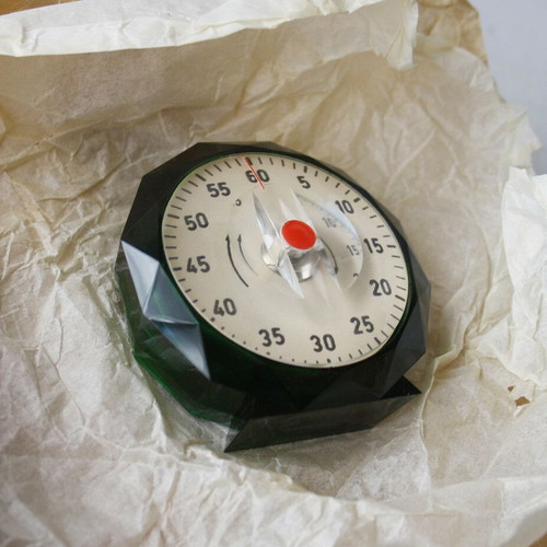 Vintage 70's Mechanical Kitchen Timer Ringer Kecskemet Hungary new