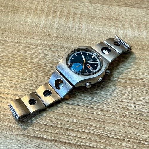 Seiko Vintage Chronograph 6139-8020 like new, blue dial