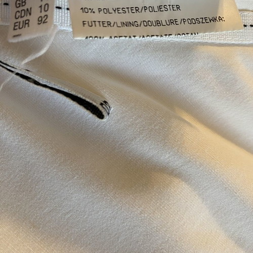 Tuzzi Linen Asymmetrical Skirt new, black and white