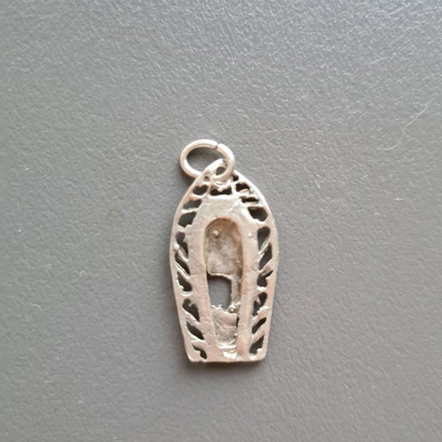 Copper boho pendant used with girl design
