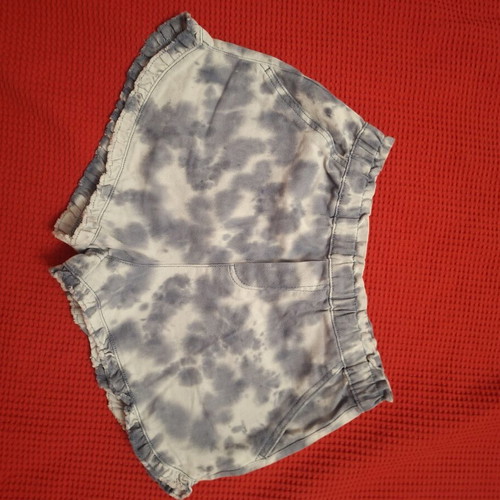 Girls' shorts Benetton like new, size 158 cm, white and blue