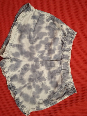 Girls' shorts Benetton like new, size 158 cm, white and blue