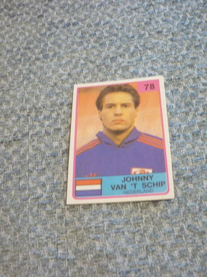 John van 't Schip The Stars of Football 1986 #78 vintage συλλεκτική κάρτα ποδοσφαίρου