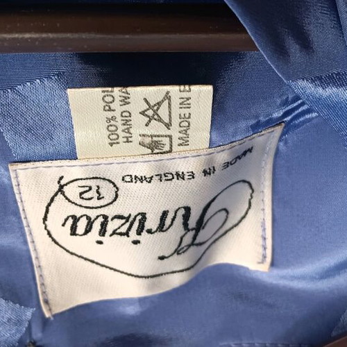 Krizia formal dress Medium like new, blue purple pleated