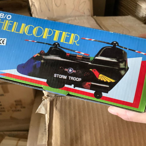 Vintage helicopter toy, works