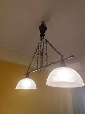 Double ceiling light fixture
