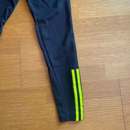 Adidas Arsenal FC training pants, navy with neon stripes