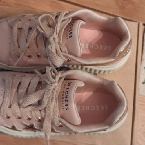 Skechers Hi Ridge girls' sneakers size 28, pink with star details