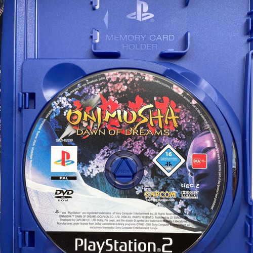 Onimusha Dawn of Dreams PlayStation 2 used, double CD with manual