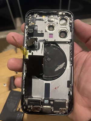 iPhone 15 Pro genuine chassis with extras