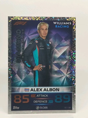 Συλλεκτική κάρτα Alex Albon Diamond Limited Edition F1 Topps Turbo Attax 2023 σαν καινούργιο