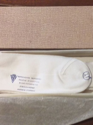 Vintage cotton Derby socks by EVY, new, pack of 5 pairs