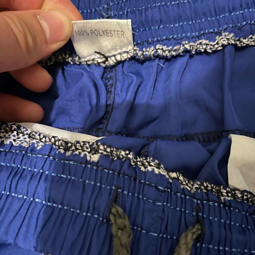 Men's blue swim shorts XL used, quick-dry fabric