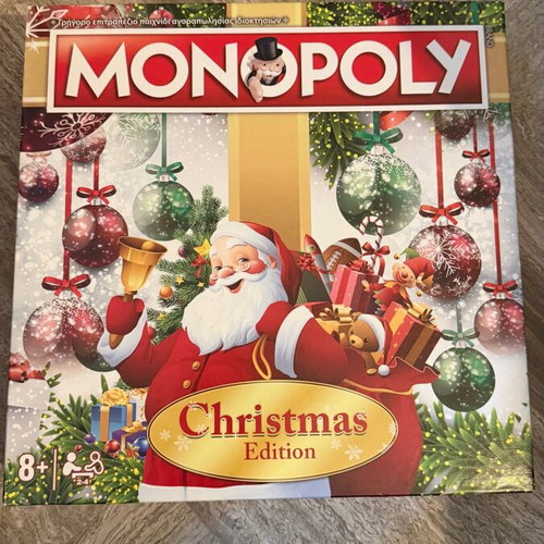 Monopoly Christmas Edition board game like new