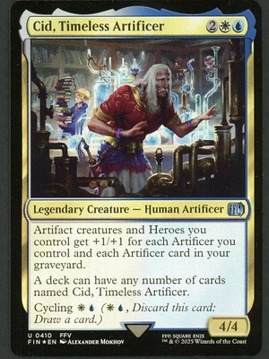 MTG Final Fantasy Cid Timeless Artificer foil card
