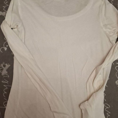 Oysho women's long-sleeve shirt like new, white, size M