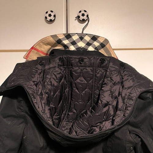 Burberry Brit trench coat women's black L like new