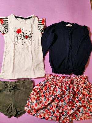 Σετ ρούχων κοριτσιού μεταχειρισμένο, νούμερο 92-98, πολύχρωμο