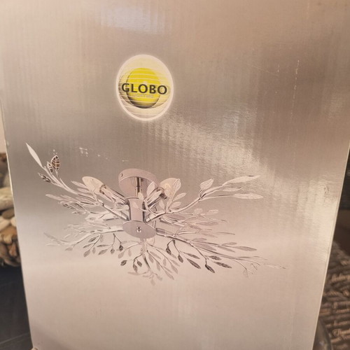 Globo Lighting Flash Ceiling Light 71cm Silver with E14 Socket new