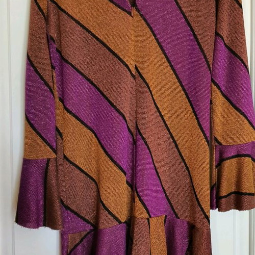 VICOLO lurex dress used, size M, purple