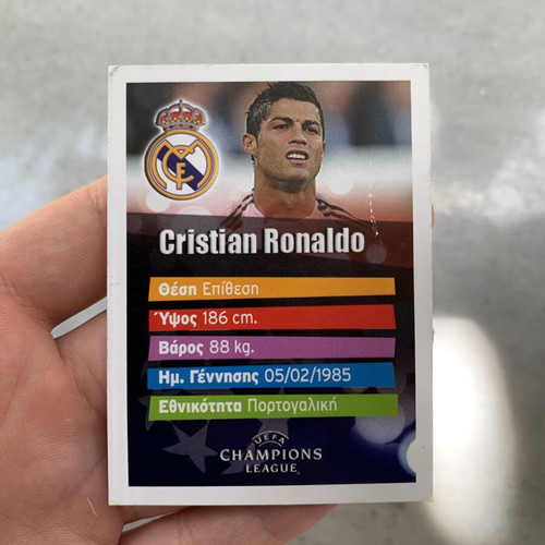 Cristiano Ronaldo card used