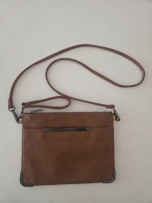 Colette by Colette Hayman Brown Faux Leather Crossbody Bag like new