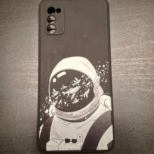Samsung A41 phone case new, silicone with astronaut design
