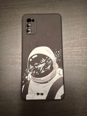 Samsung A41 phone case new, silicone with astronaut design