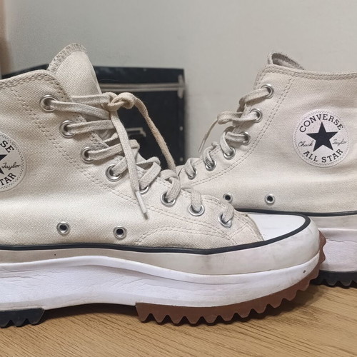 Converse Chuck Taylor Run Star Hike High Top Platform Sneakers, Size 41, Parchment
