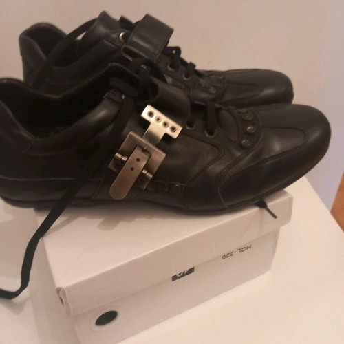 Cesare Paciotti shoes used, men's black size 39