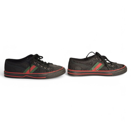 Gucci Black GG Econyl Nylon Web Athletic Shoes 41 Used Unisex