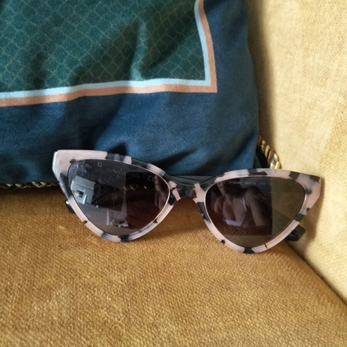 Emporio Armani EA4136 cat-eye sunglasses, shiny pink havana frame