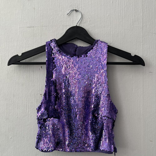 Crop top Bershka purple size S like new
