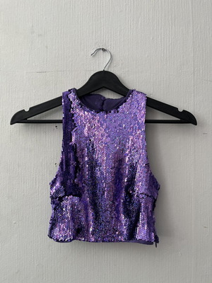 Crop top Bershka purple size S like new