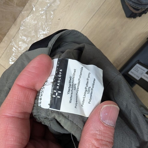 Haglöfs tracking shorts size 46/S like new, gray