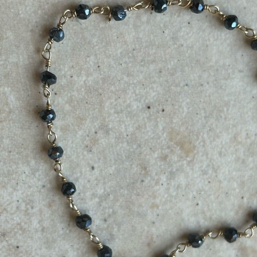 Spirito Rosa bracelet with anthracite beads like new