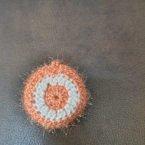 Handmade knitted keychains set of 3, colorful, new