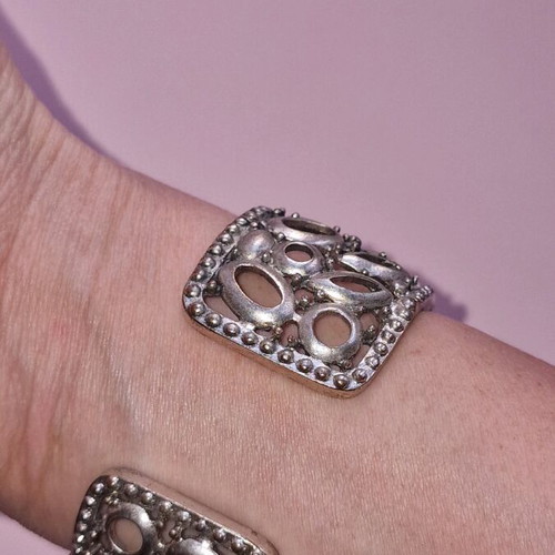 Bracelet used with pink and red stones, some stones missing