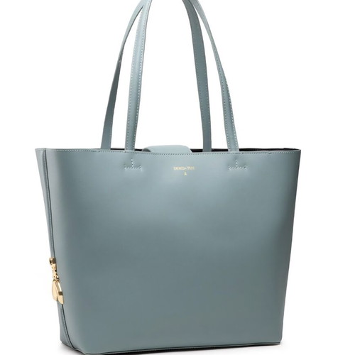 Patrizia Pepe shoulder bag used, turquoise leather, one main compartment