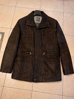 Milestone men's leather jacket XL brown like new
