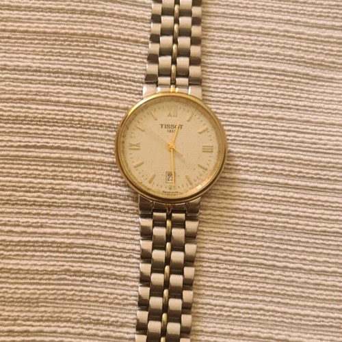 Tissot women's wristwatch collectible used, silver