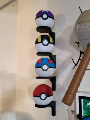 Wall Mount for Pokeball new, Pokémon display wall holder
