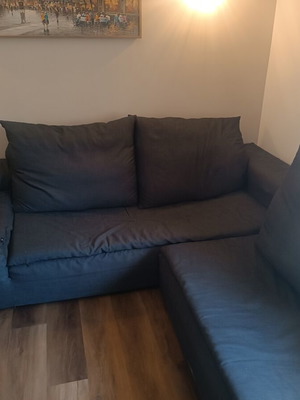 Homad Sultan Corner Sofa used with fabric wear, 330x250x107cm