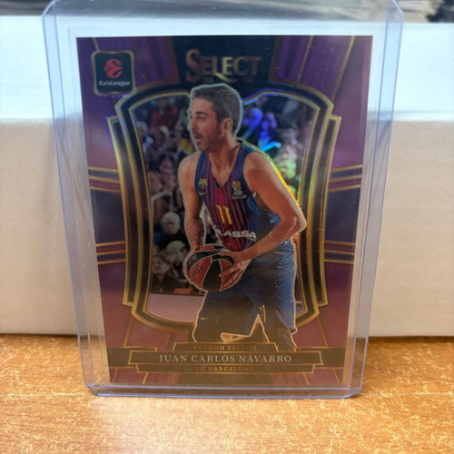 2025-26 Select EuroLeague Juan Carlos Navarro Premier Level Purple Prizm card new