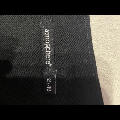 Atmosphere Black Pencil Skirt Size 12/40 Like New