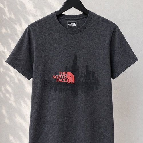 The North Face Chicago graphic T-shirt, dark grey, small
