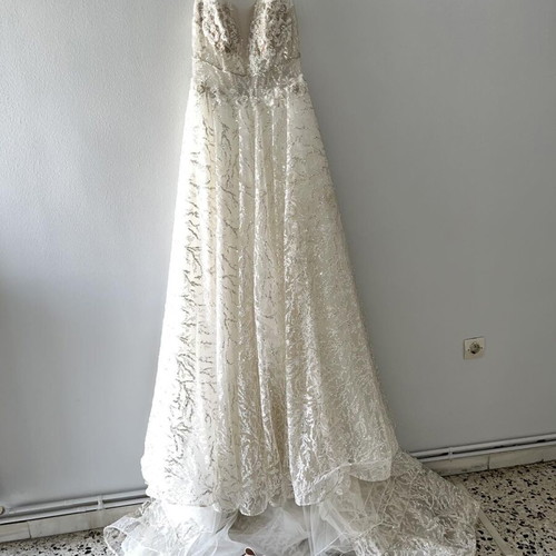 Wedding dress like new, size M 38, white