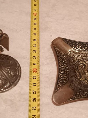 Vintage μεταλλικά διακοσμητικά Δικέφαλος Αετός, σαν καινούργια, δεκαετίας 80