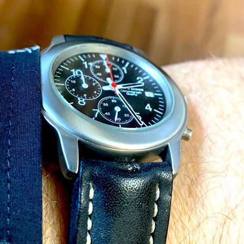 Titanium By IDEEN & DESIGN chronograph quartz Swiss made used